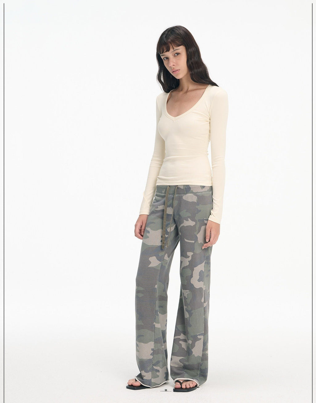 Pure V-Neck Tailored Top (3color)