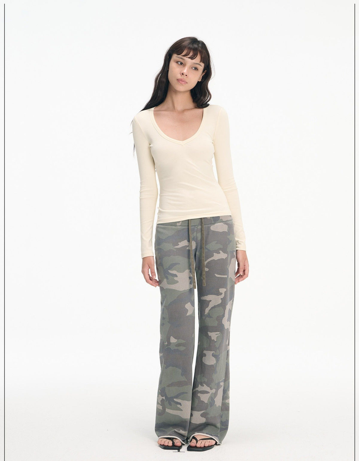 Pure V-Neck Tailored Top (3color)