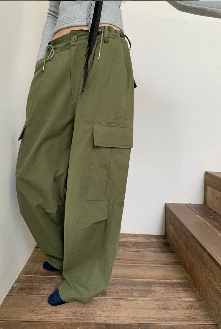 Utility Drawstring Cargo Pants