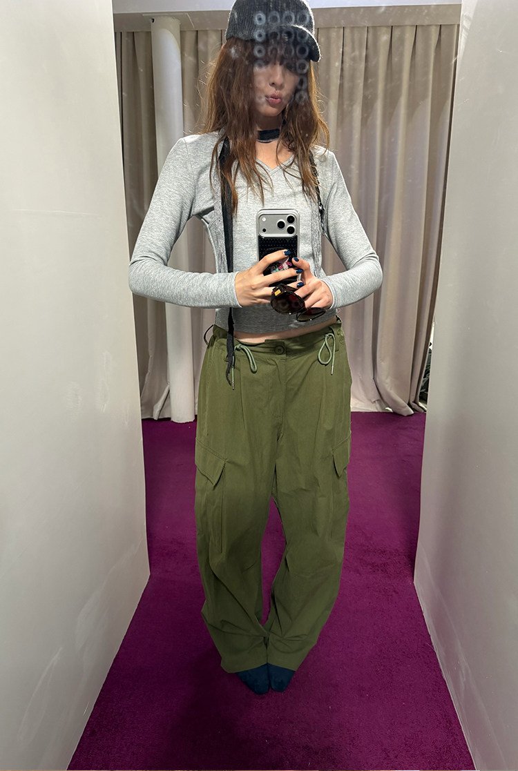 Utility Drawstring Cargo Pants