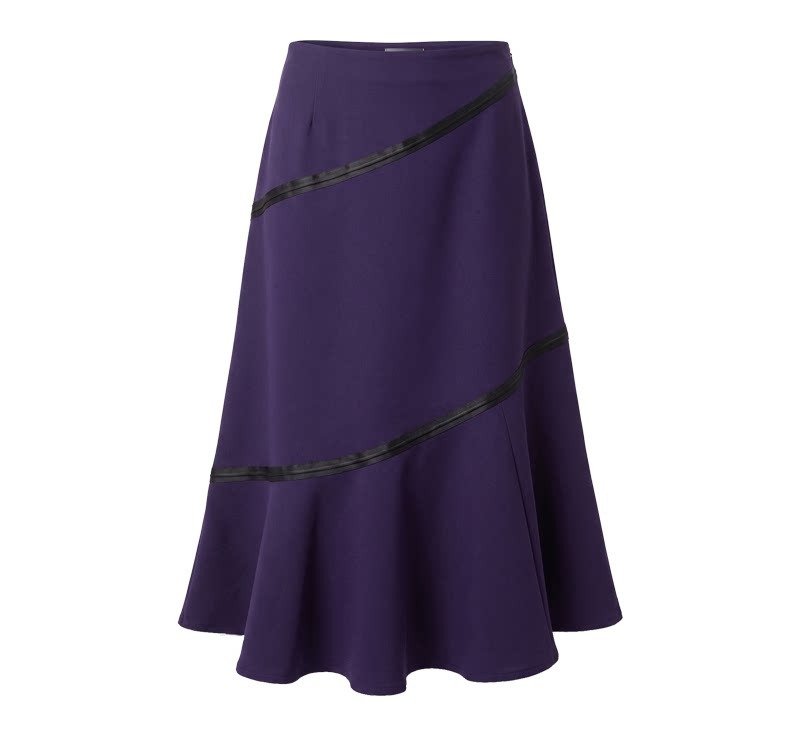 Bonded Spiral Flare Skirt