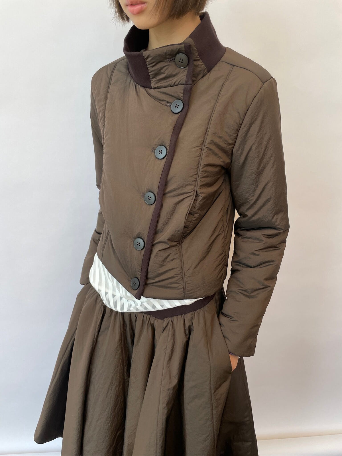 Dual Tone Padded Jacket (2color)