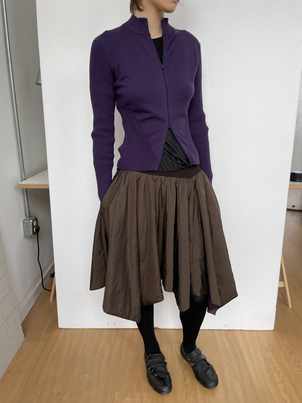 Dual Shade Padded Skirt