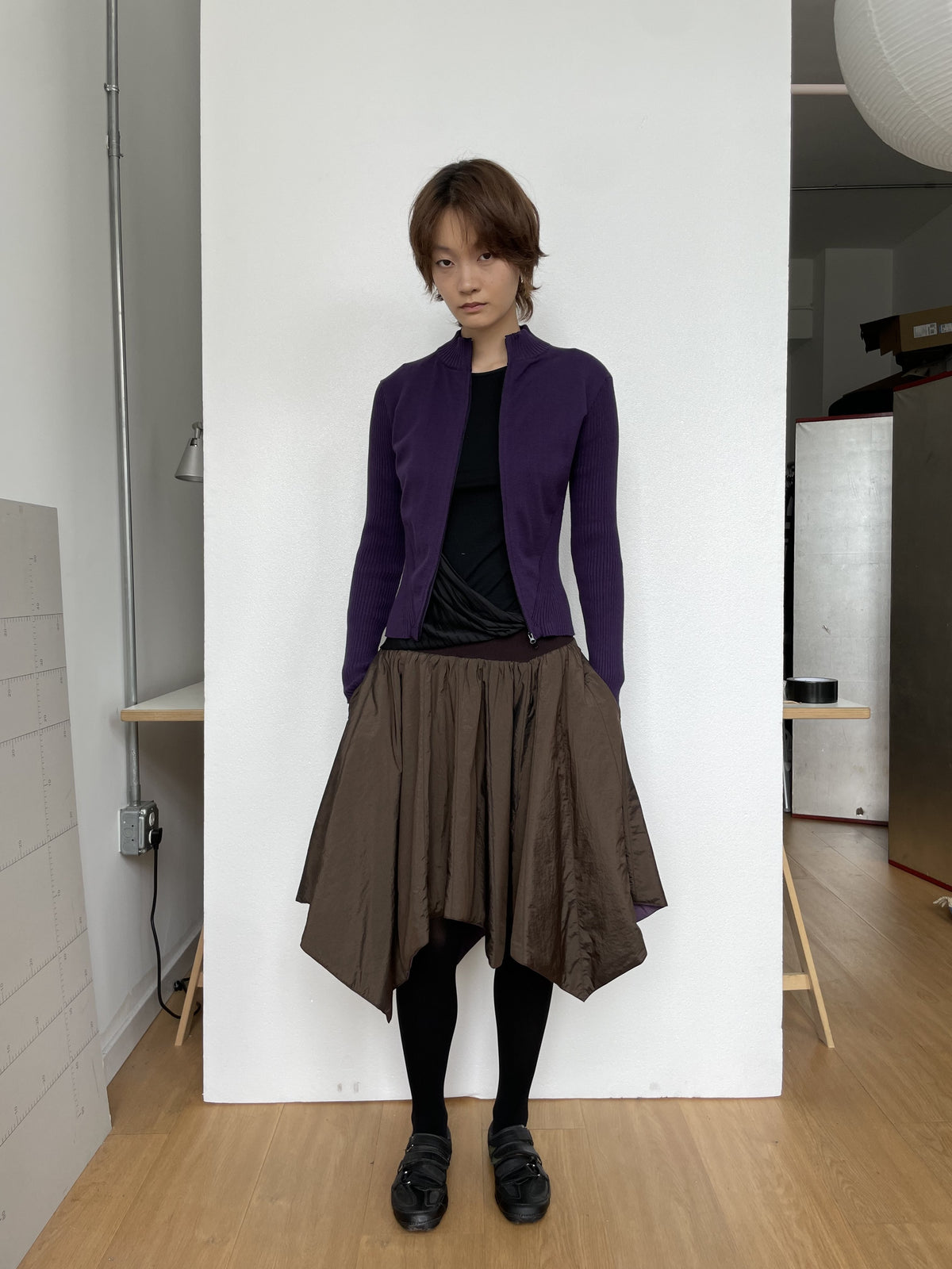 Dual Shade Padded Skirt