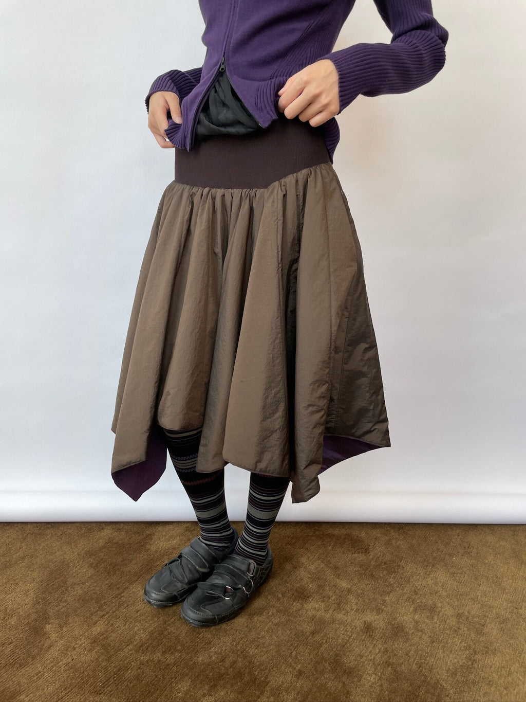 Dual Shade Padded Skirt