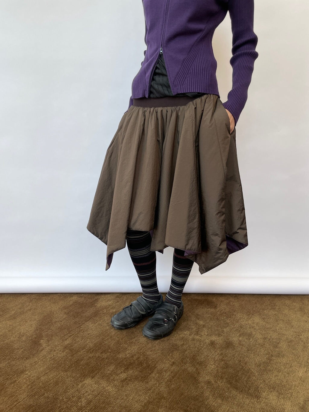 Dual Shade Padded Skirt