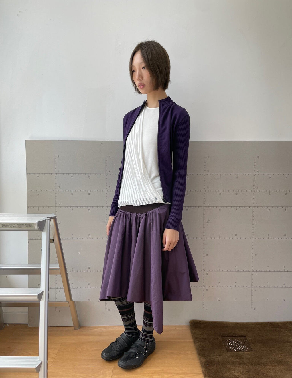 Dual Shade Padded Skirt