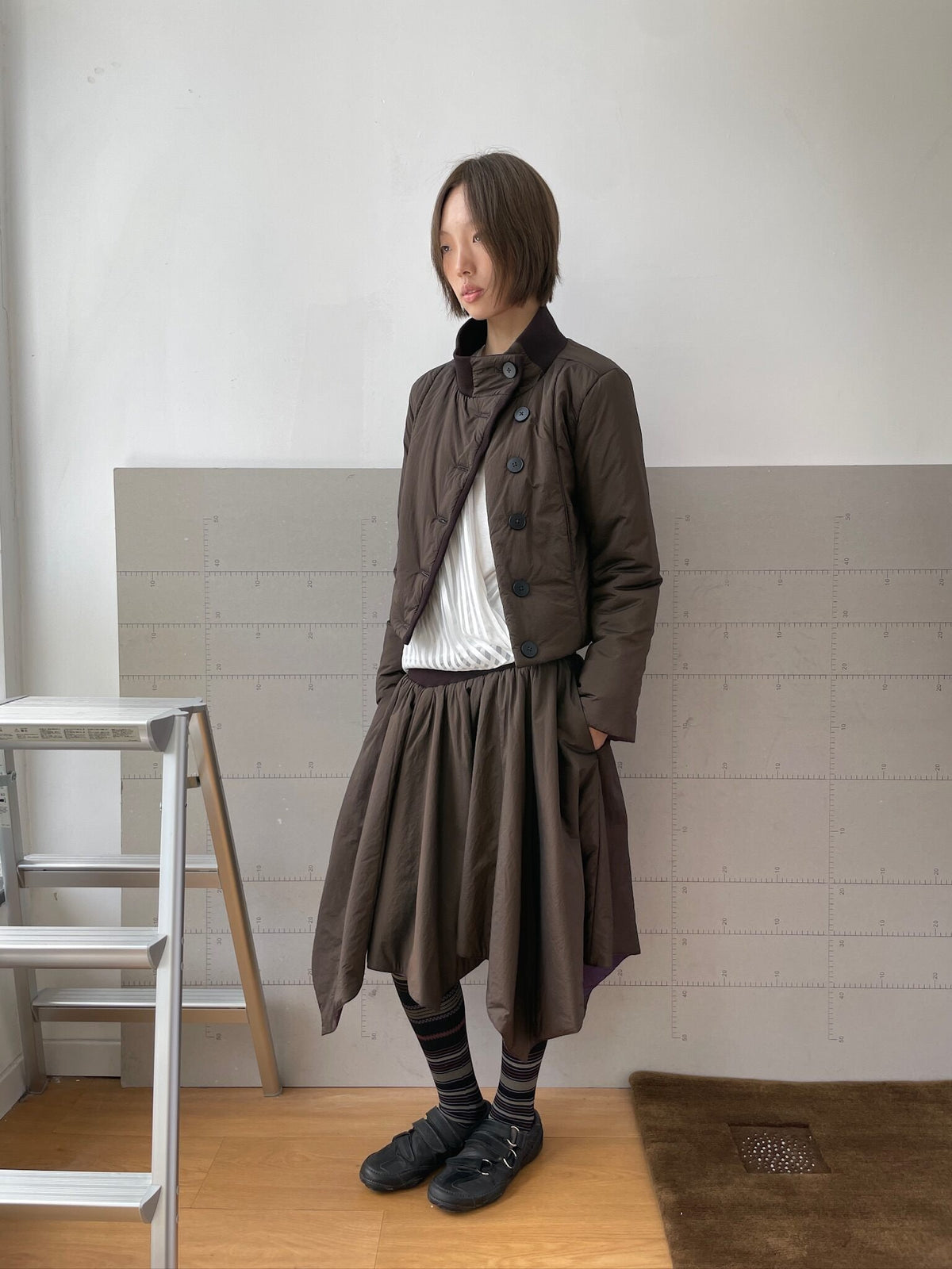 Dual Shade Padded Skirt