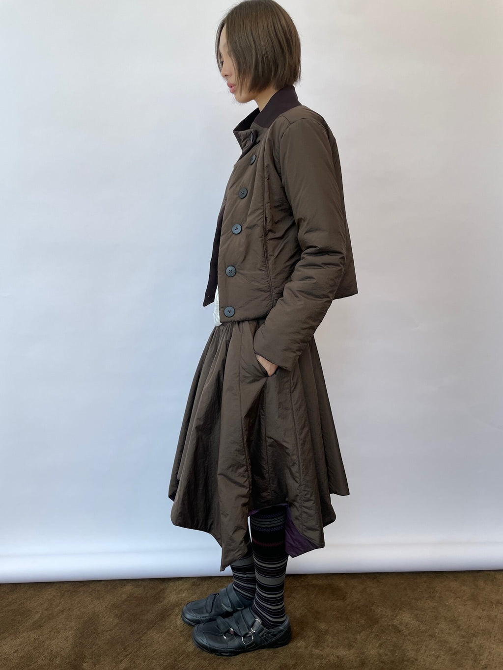 Dual Shade Padded Skirt