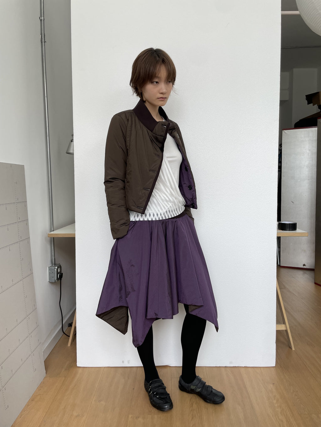 Dual Shade Padded Skirt