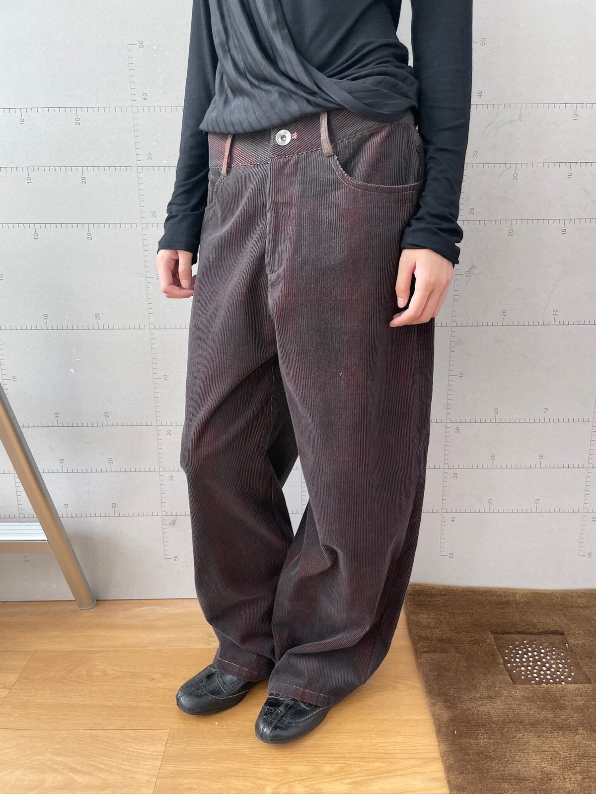 Corduroy Layered Pants