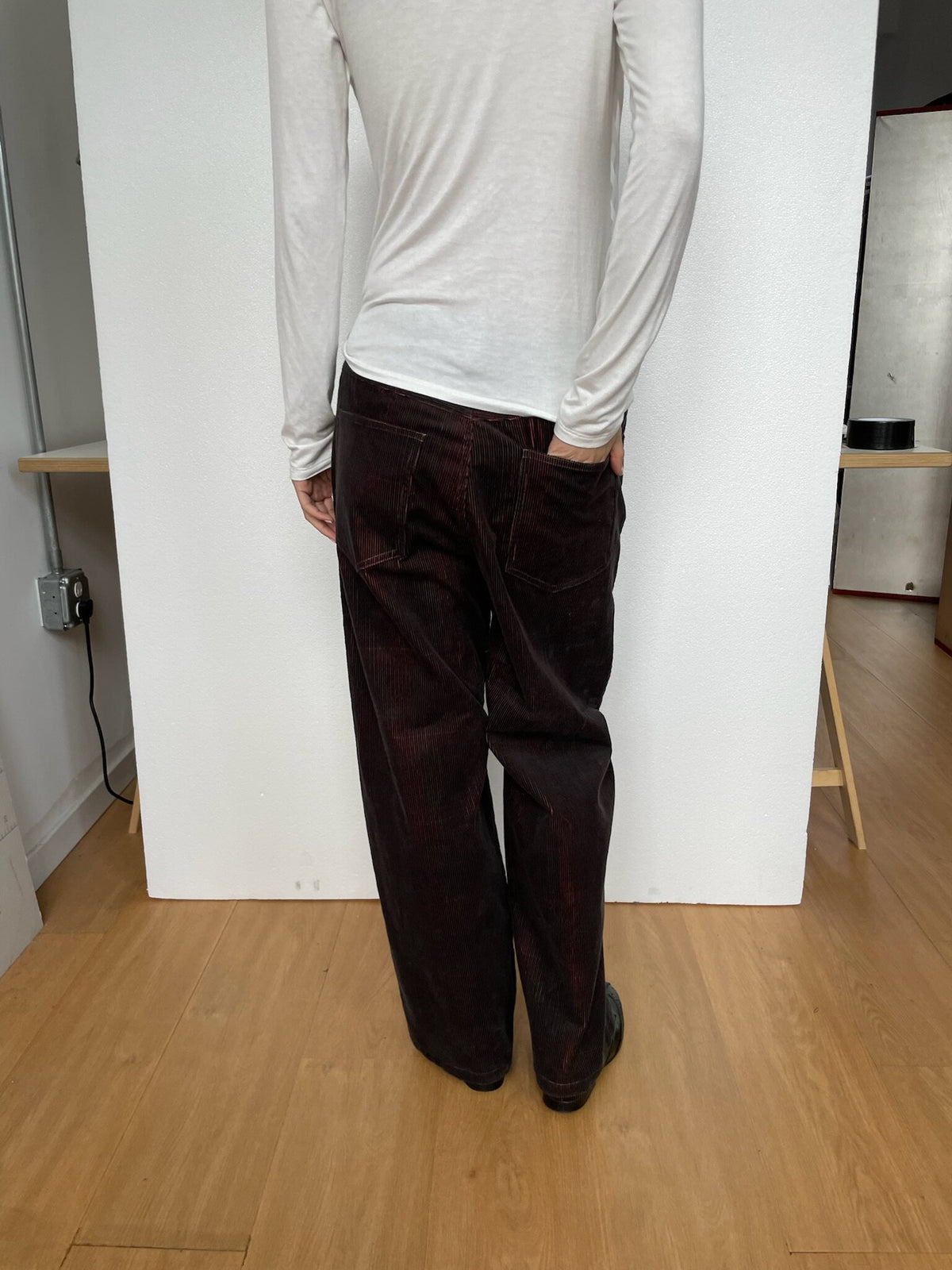 Corduroy Layered Pants