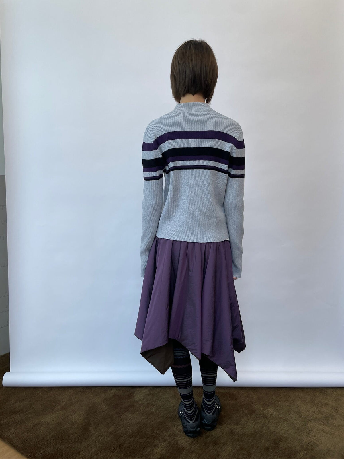 Stripe Loop Knit Cardigan