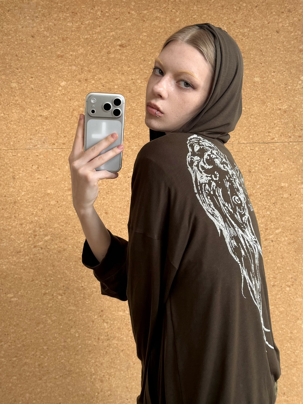 Wing Script Zip-Up Hoodie