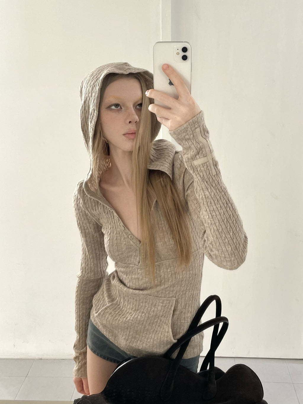 Archive Hooded Henley Top