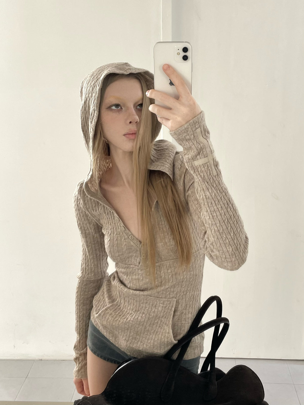 Archive Hooded Henley Top