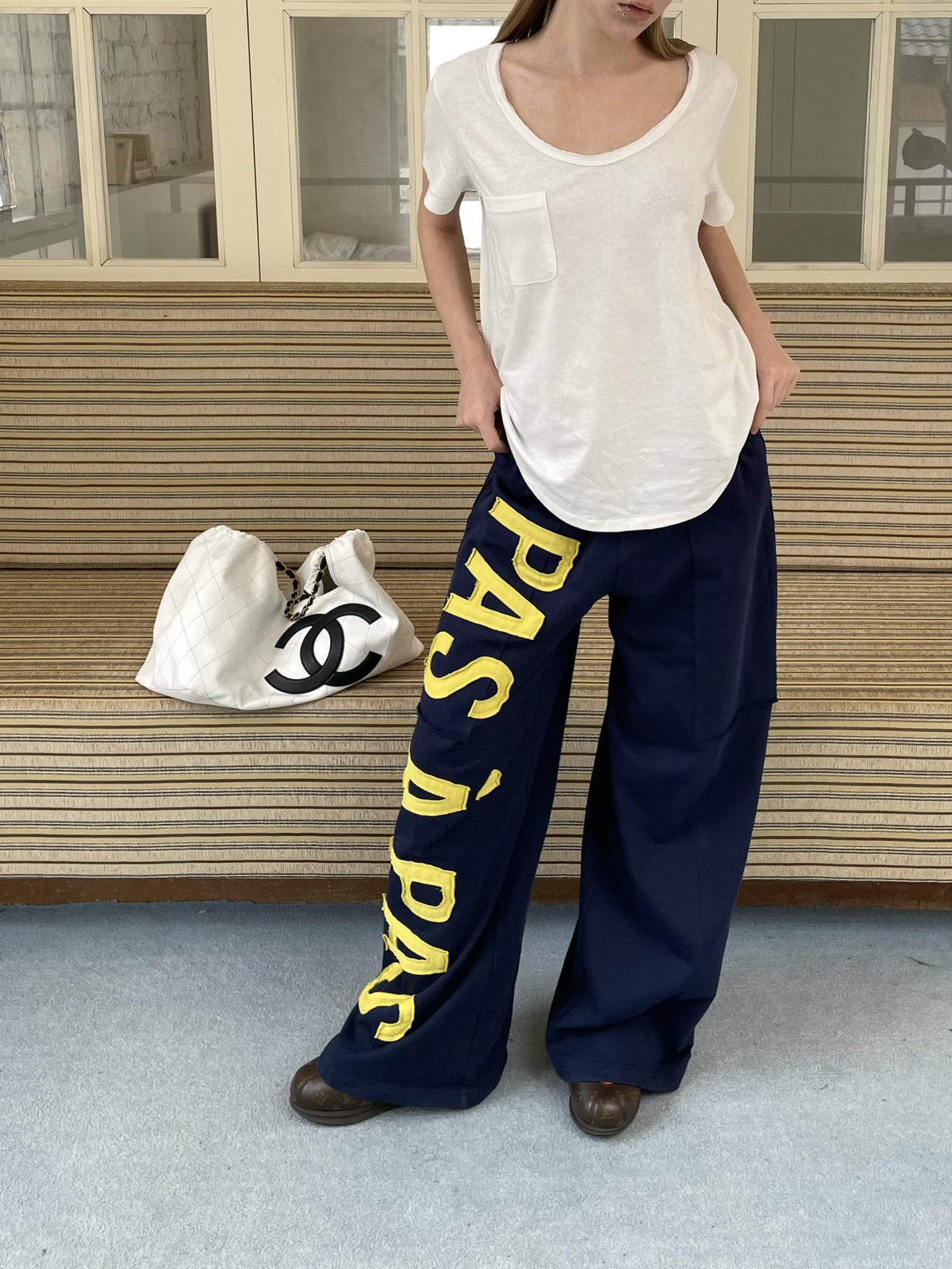 White Linen Pocket Top