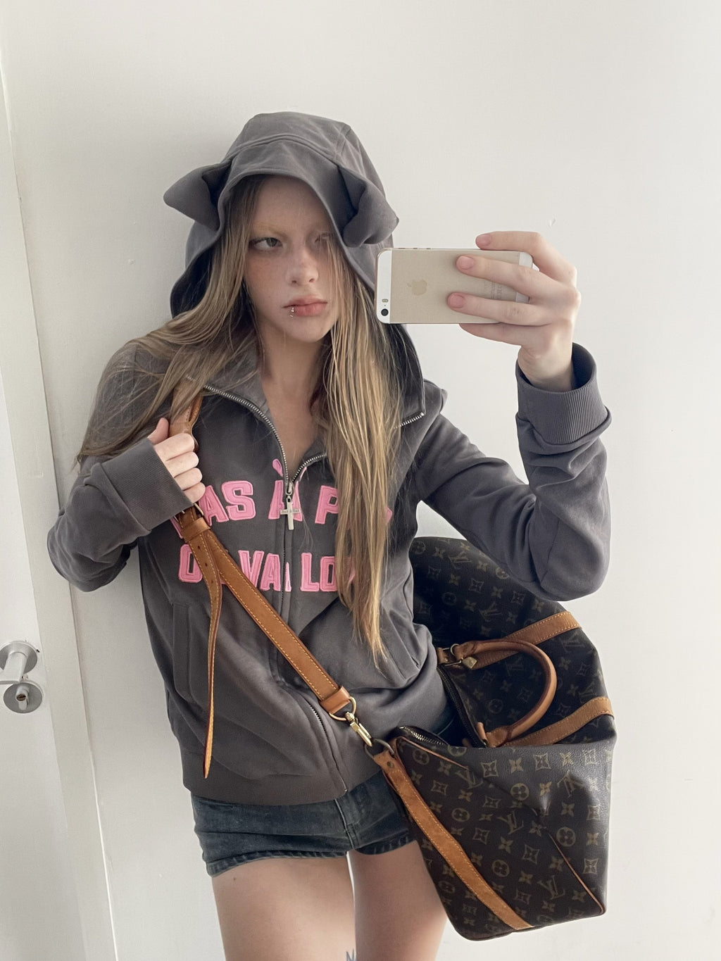 Dog Ear Zip-Up Hoodie
