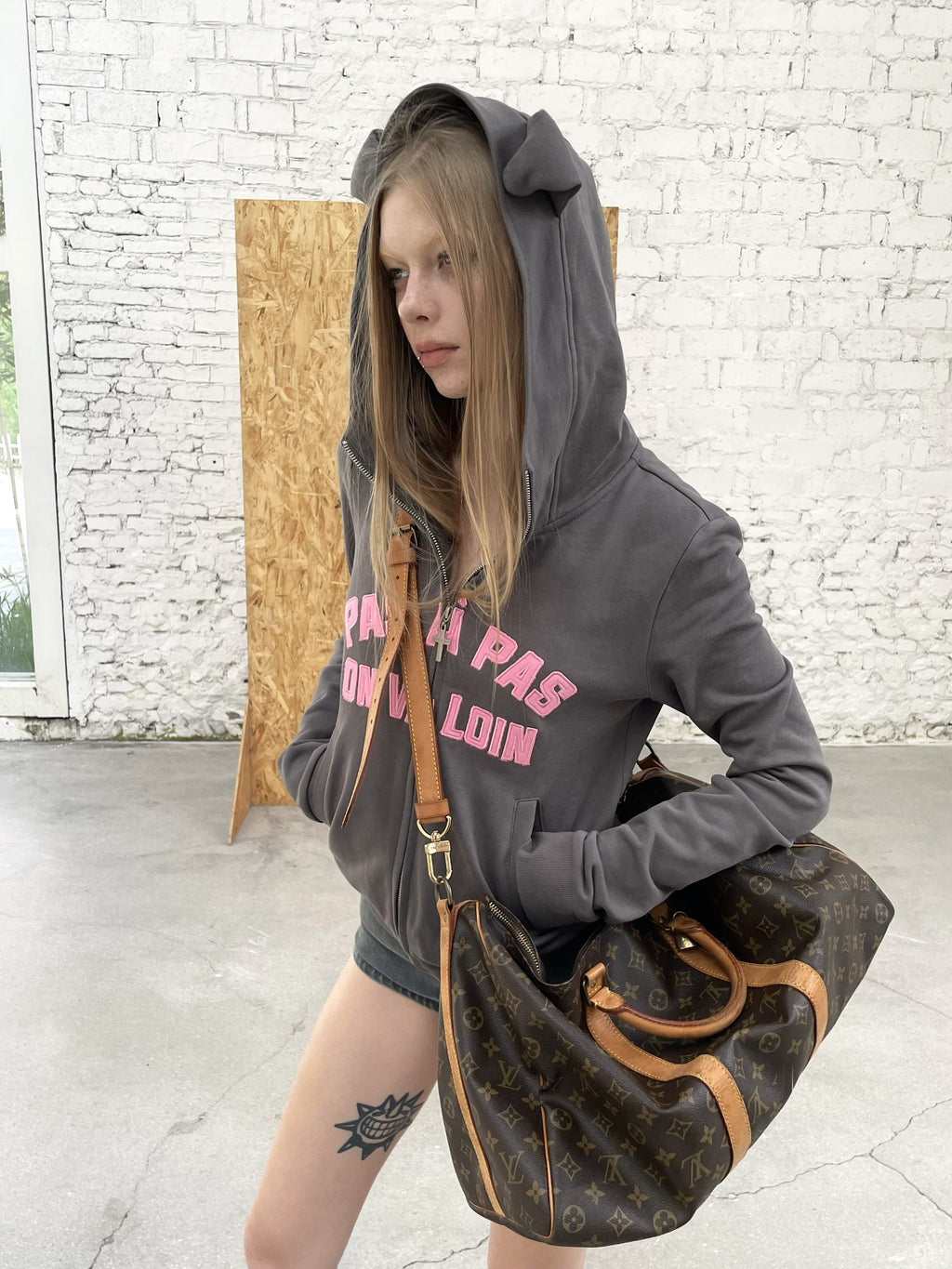 Dog Ear Zip-Up Hoodie