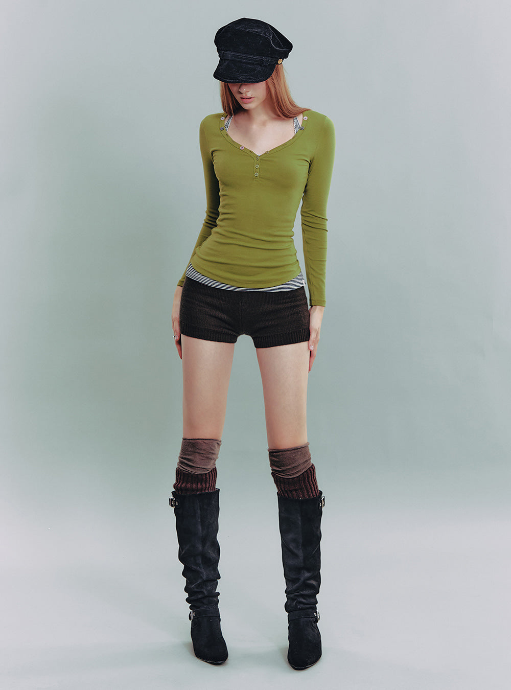 Wing Knit Shorts (2color)
