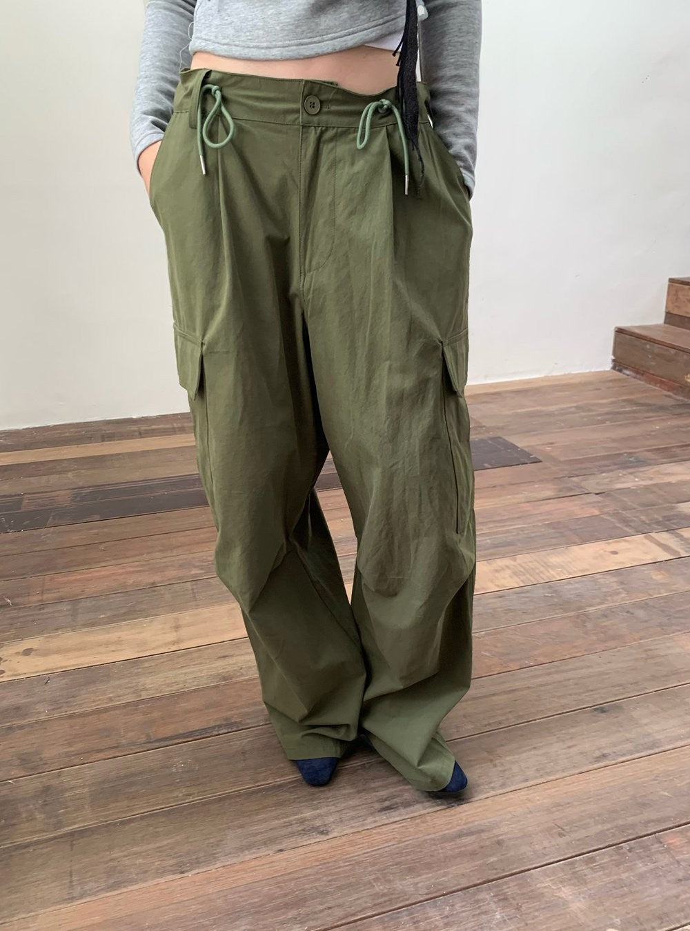 Utility Drawstring Cargo Pants