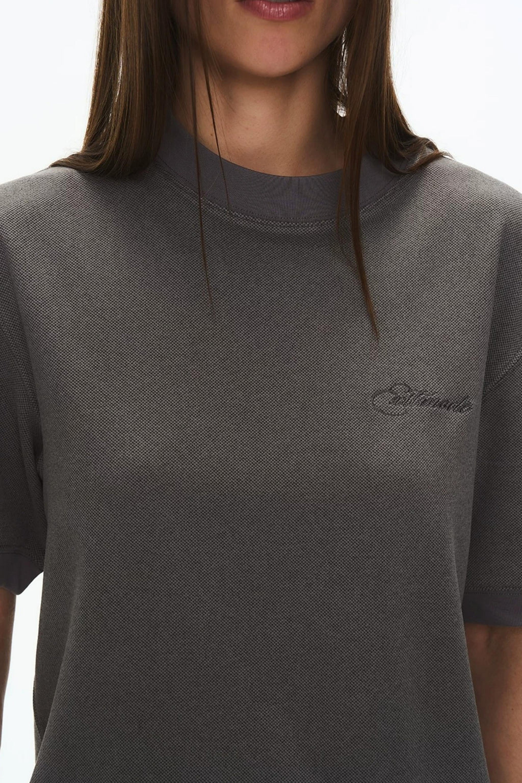3D Velvet Round Neck T-Shirt