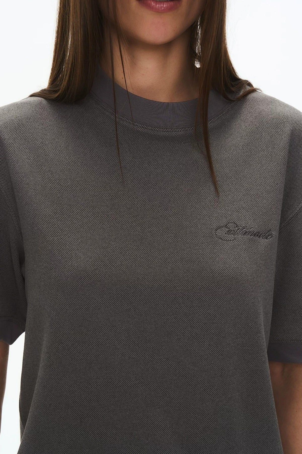 3D Velvet Round Neck T-Shirt