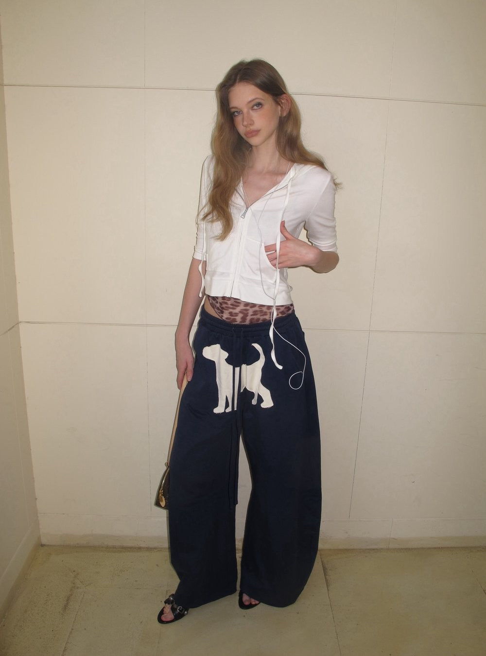 Tailored Modal Wool Zip-Up Top