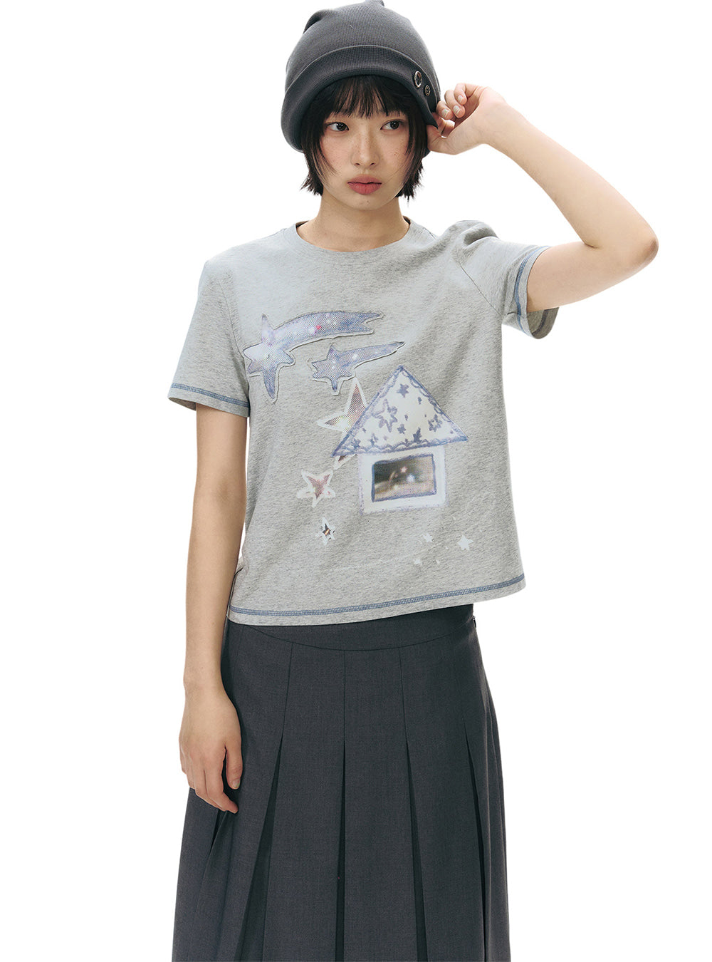 Stardust Graphic Top (2color)