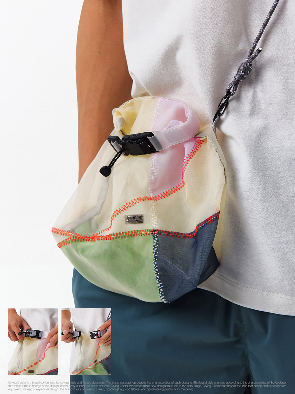 CryingCenter Mesh Crossbody Bag
