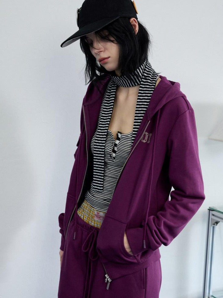 3d Pleated Hooded Women's Tie Waist Wide Leg Casual Top & Pants Sets