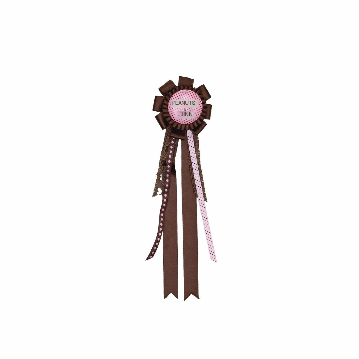 Cartoon Printed Ribbon Badge Multiuse Women's Satin Brooches