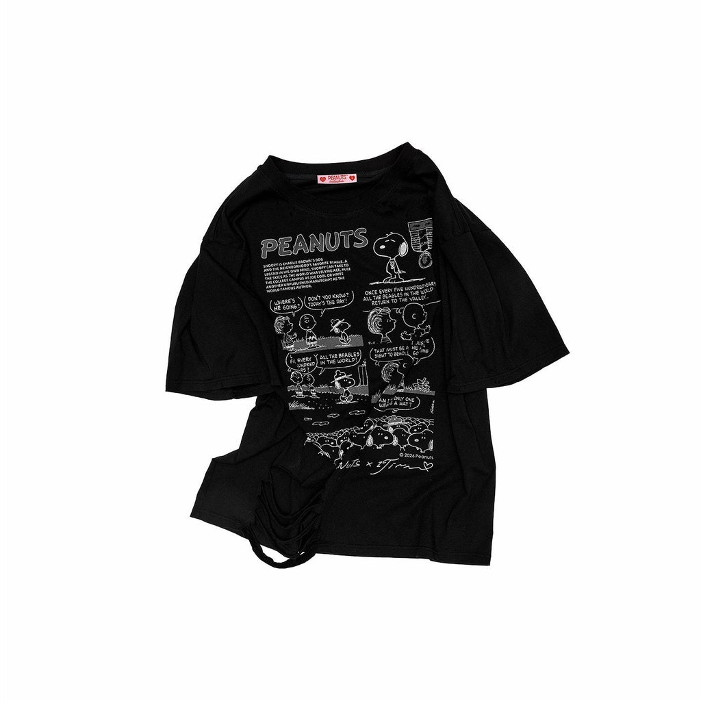 Graphic Printed Slim Fit Set In Shoulder Women's Cotton Short Sleeve T-shirts