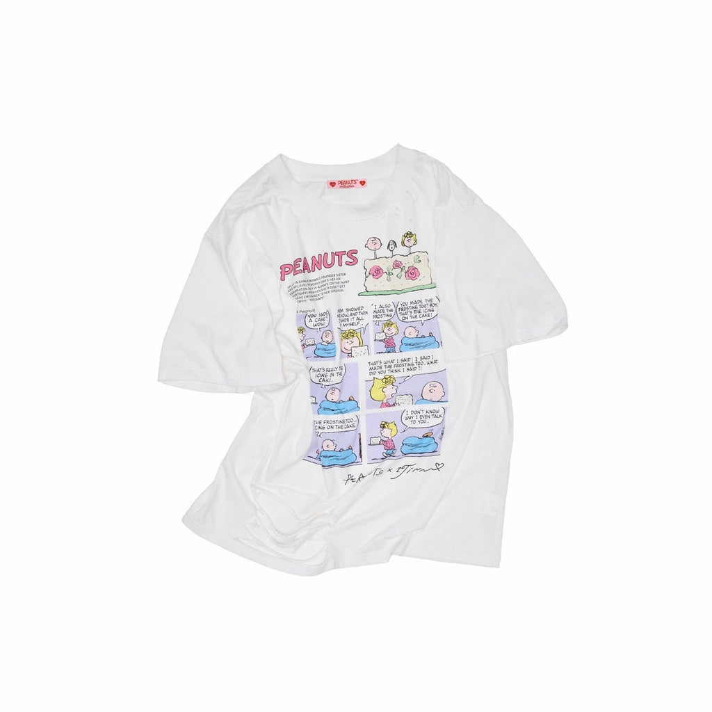 Graphic Printed Slim Fit Set In Shoulder Women's Cotton Short Sleeve T-shirts