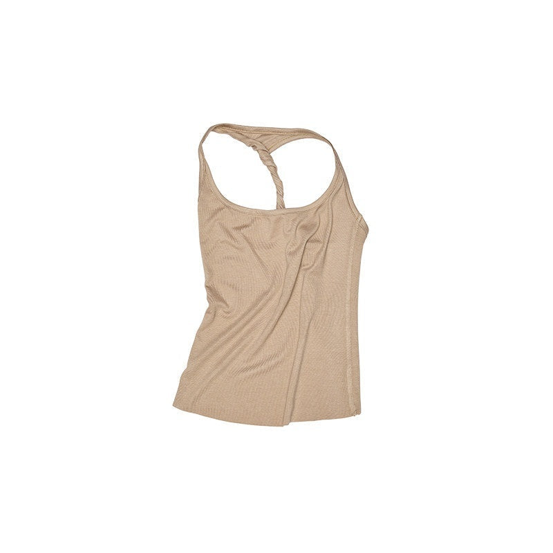 Large Round Neck Back Knot Vest Slim Fit Women's Acetate Matching Skirt Sets