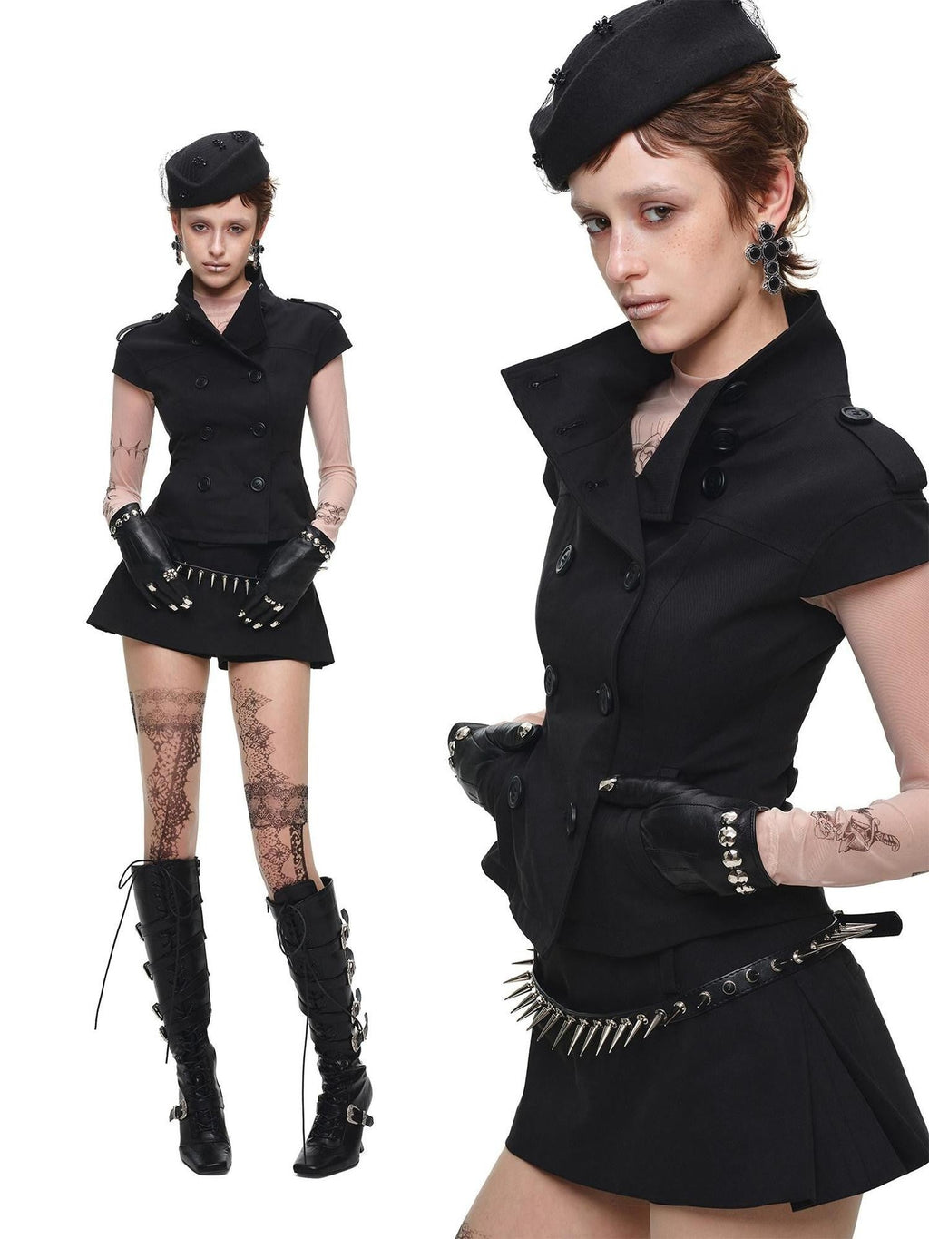 Mini One Piece A Line No Waistband Mid Low Rise Women's Skorts