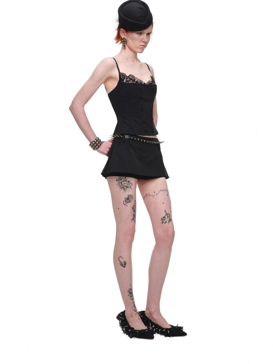 Mini One Piece A Line No Waistband Mid Low Rise Women's Skorts
