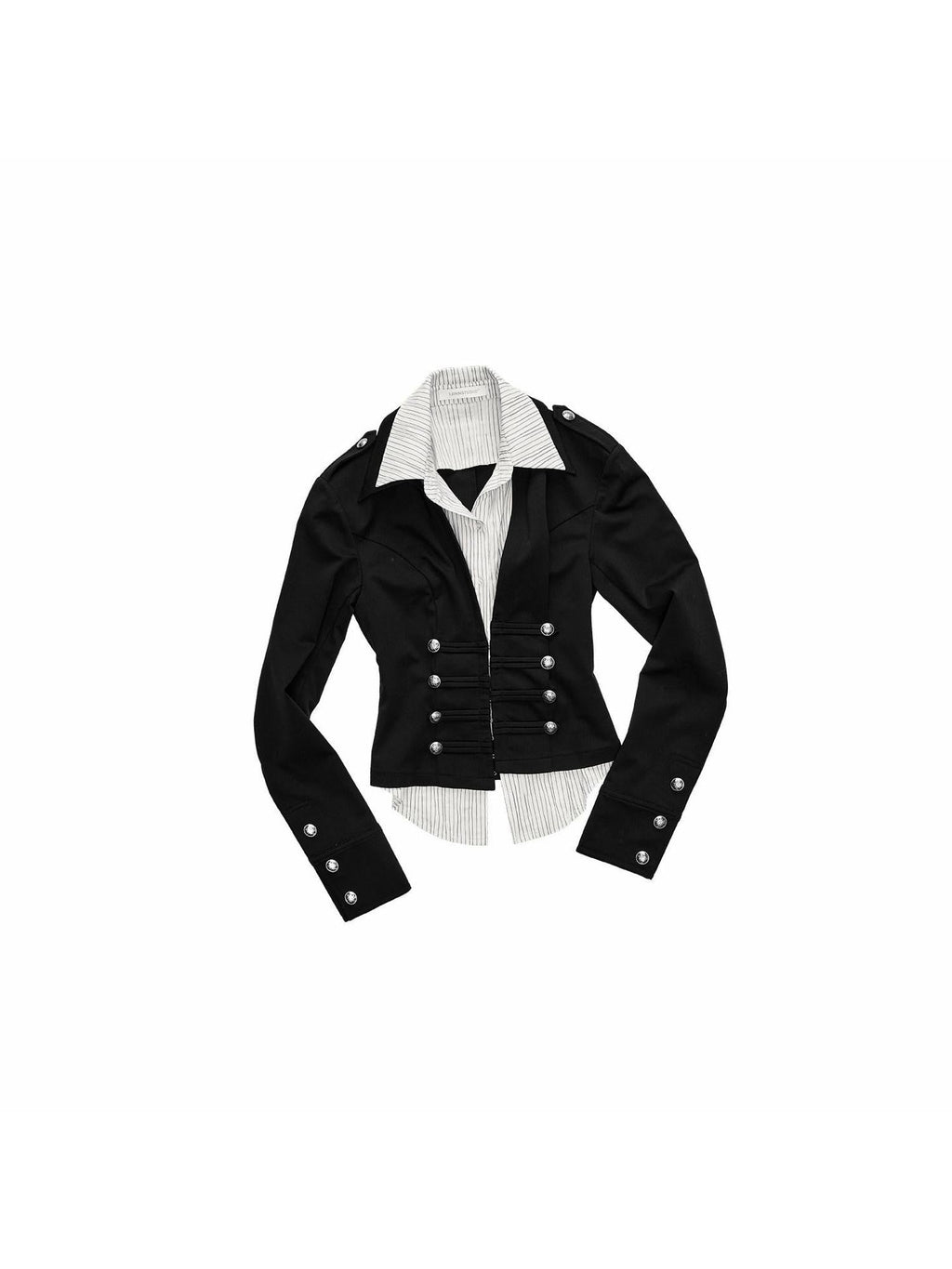 Palace Faux Two Piece Double Breasted Slim Women's Knit Shirts