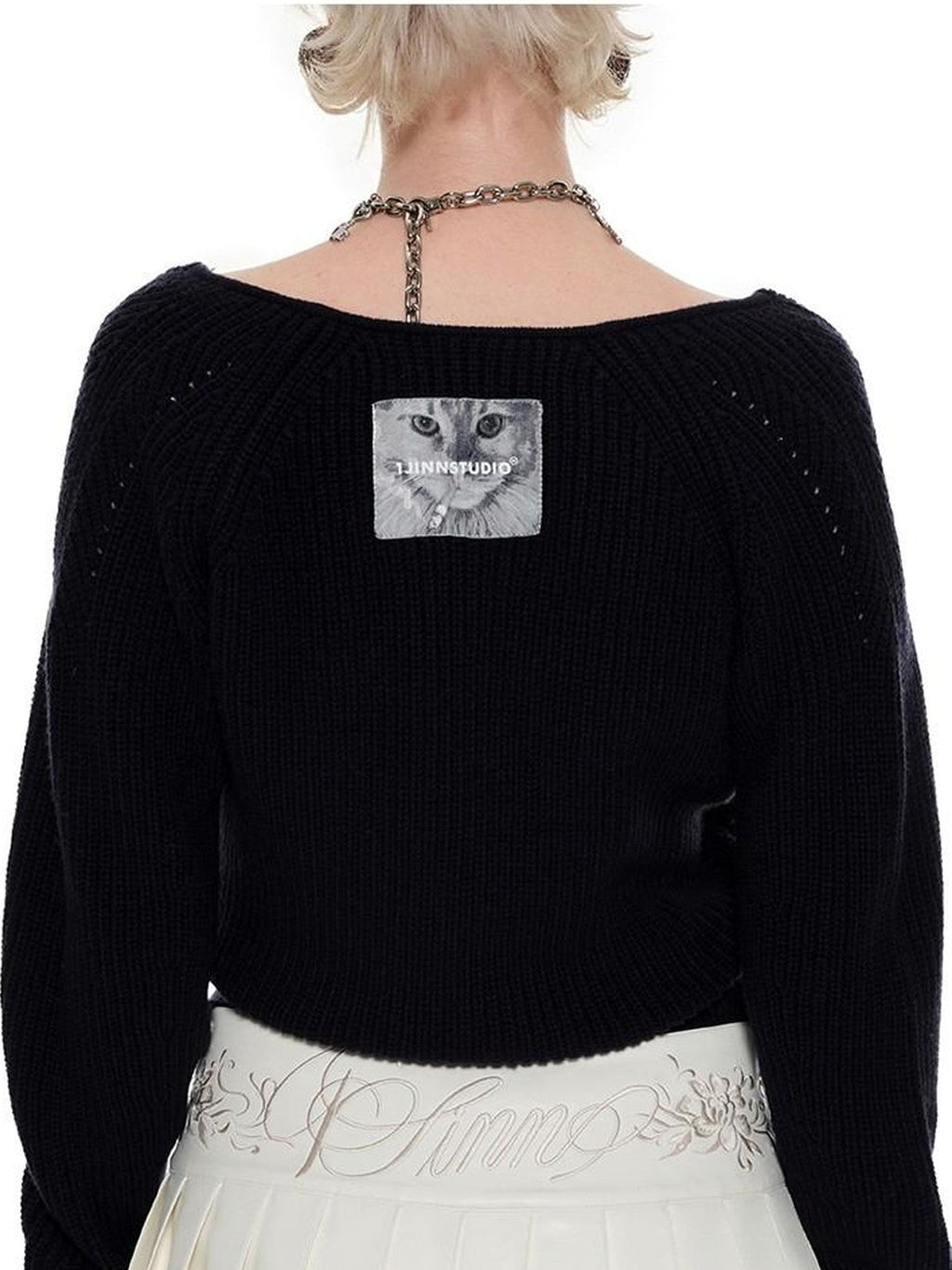 Slouchy V-neck Cinched Waist Long Sleeve Women's Knit Cardigans