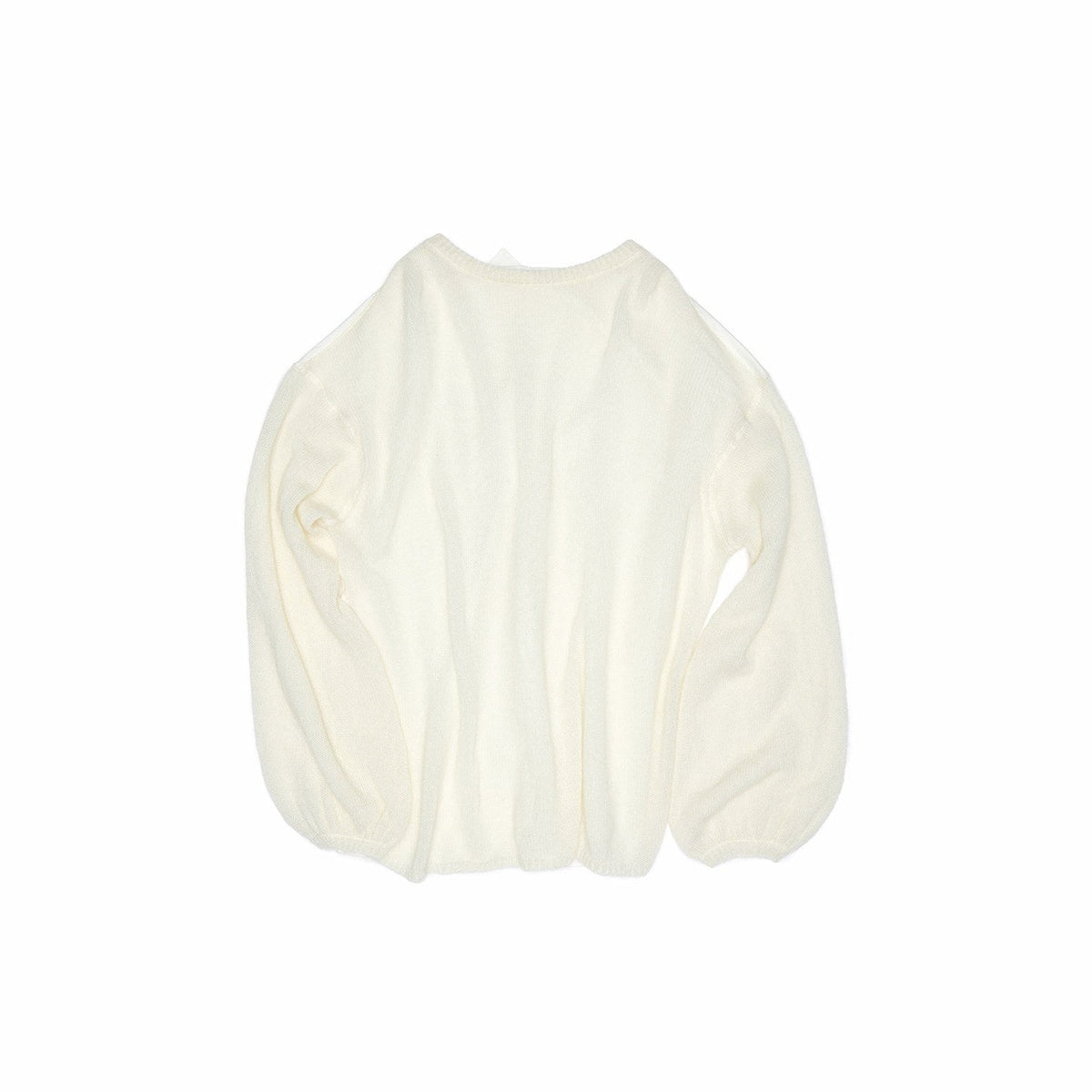 Striped Patchwork Drop Shoulder Loose Knit Women's Mohair Long Sleeve T-shirts