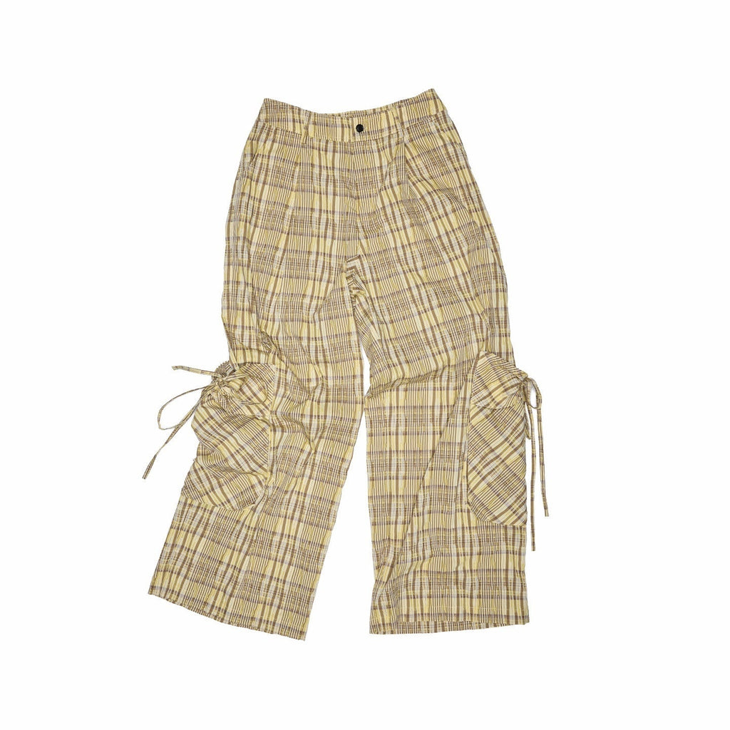 Vintage Plaid Hooded Tie Shirt Drawstring Skirt Women's Matching Skirt Sets