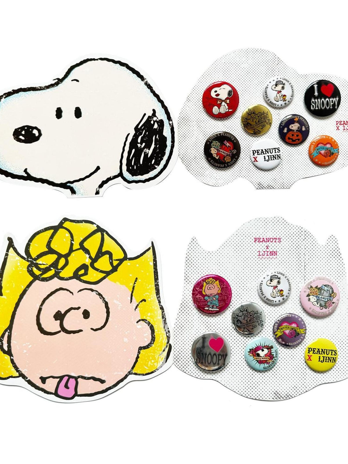 Vintage Tattoo Inspired Women's Collectible Pins For Jackets Bags Badge Set