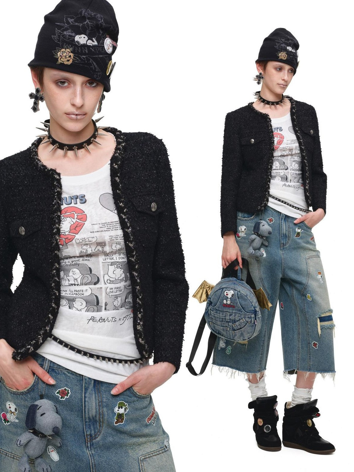 Woven Textured Faux Layered Button Short Sleeve Women's Polyester Casual Top & Shorts Sets