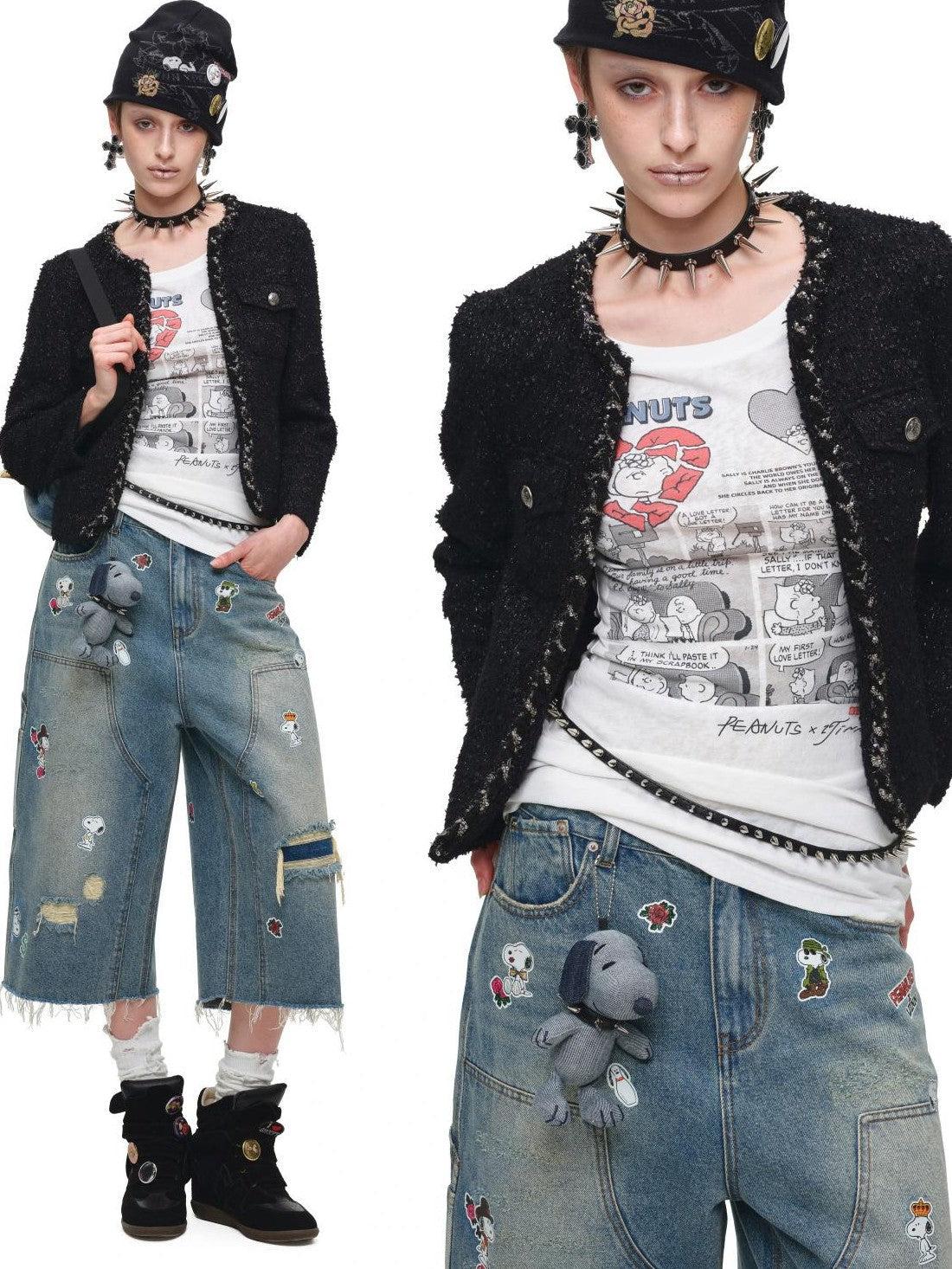 Woven Textured Faux Layered Button Short Sleeve Women's Polyester Casual Top & Shorts Sets