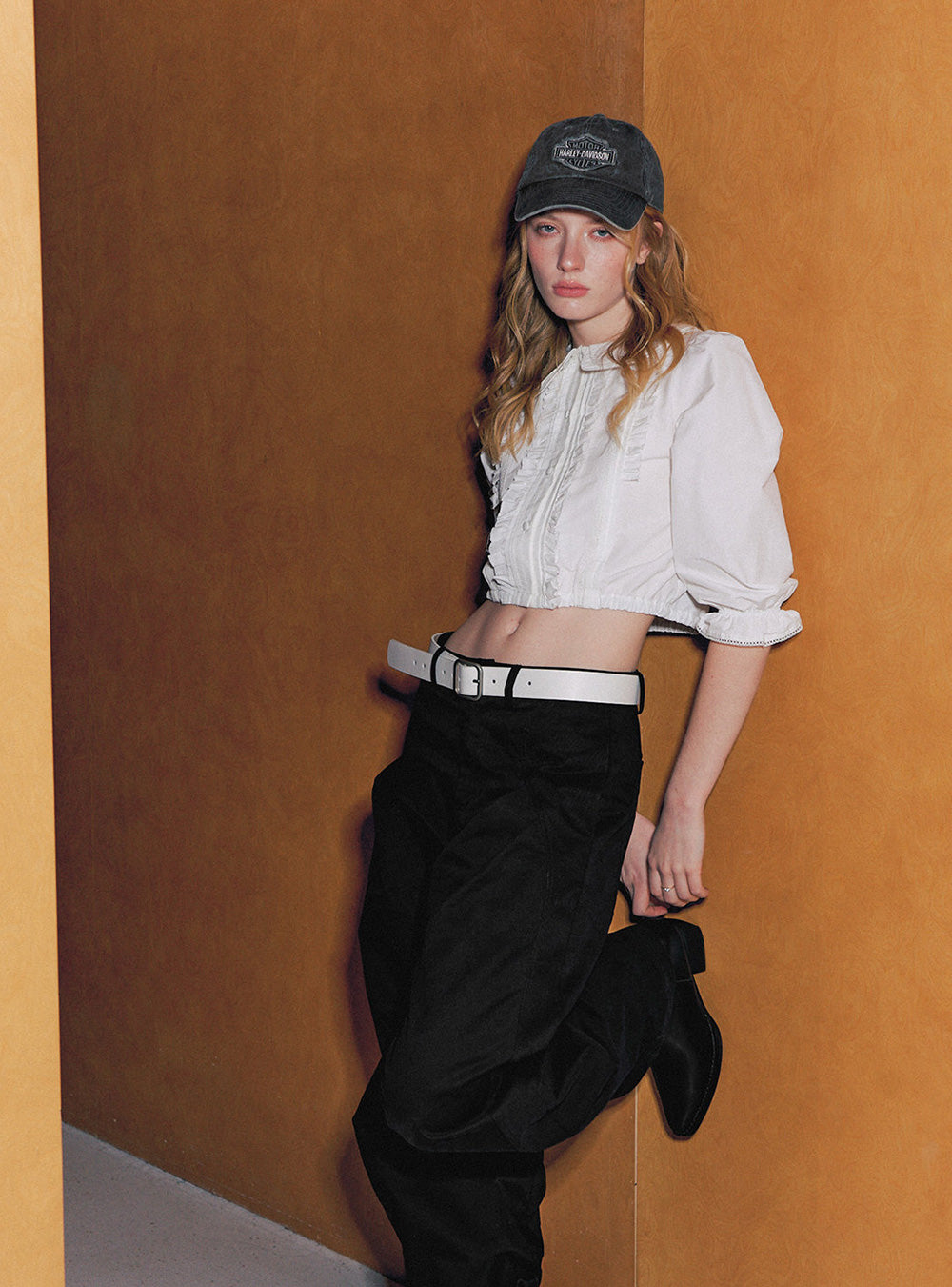 Ivory Petal Collar Frill Blouse