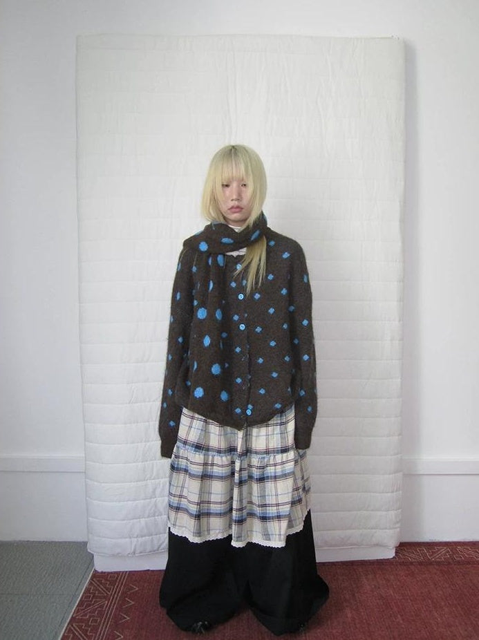 3months |  LOOSE KNITTED SWEATER JACKET【ID:TN00019】