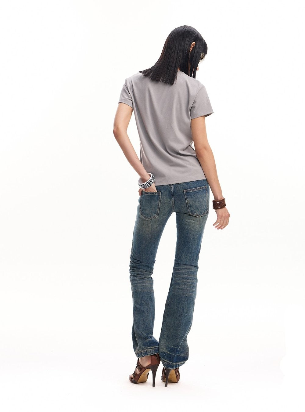 Skull Script Tailored Top