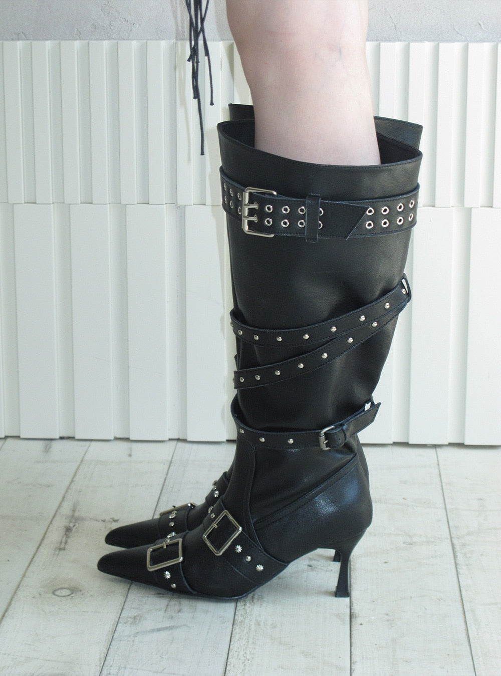 Sculpted Silhouette High-Heel Boots