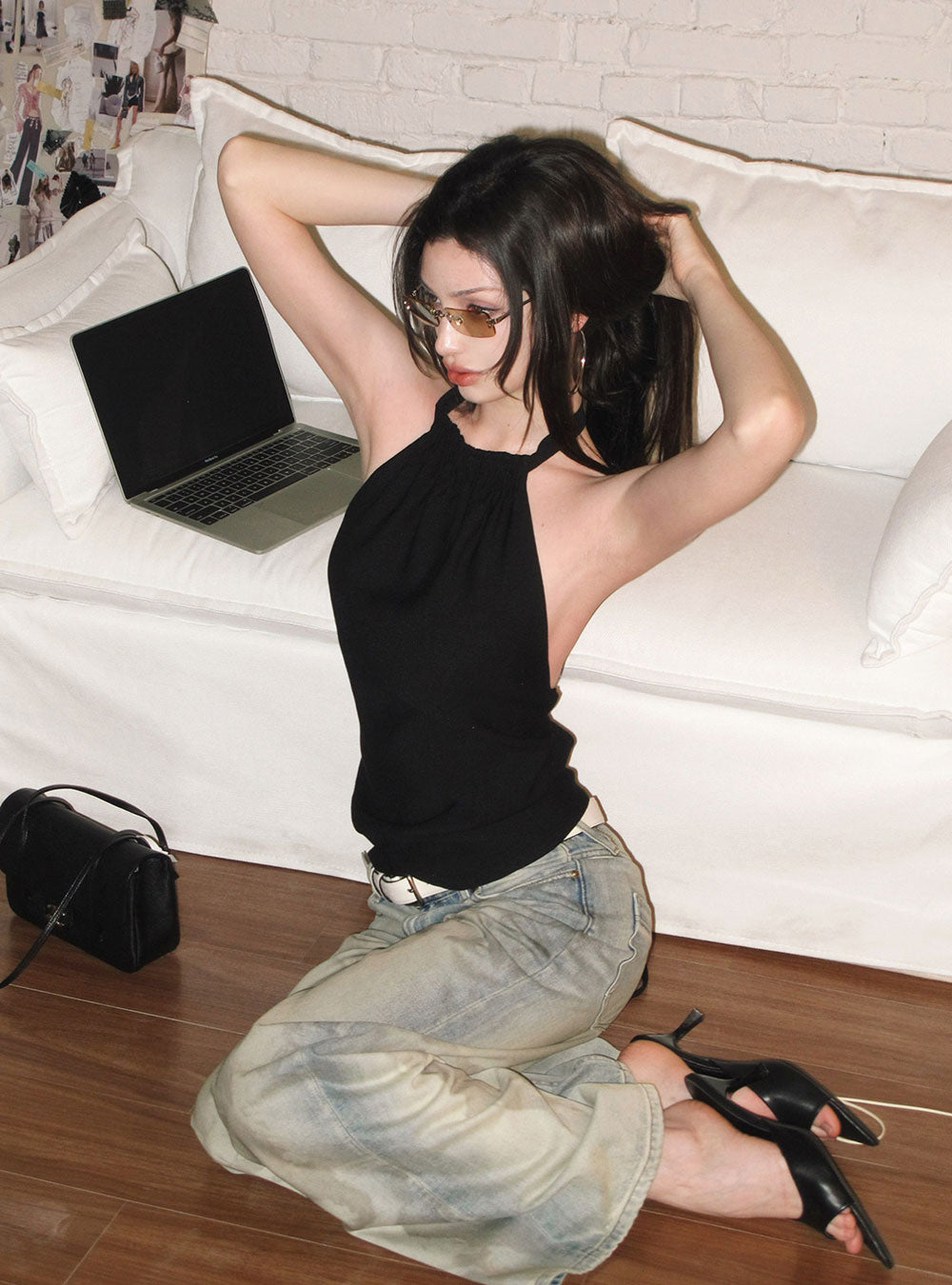 Backline Halter Slim Top