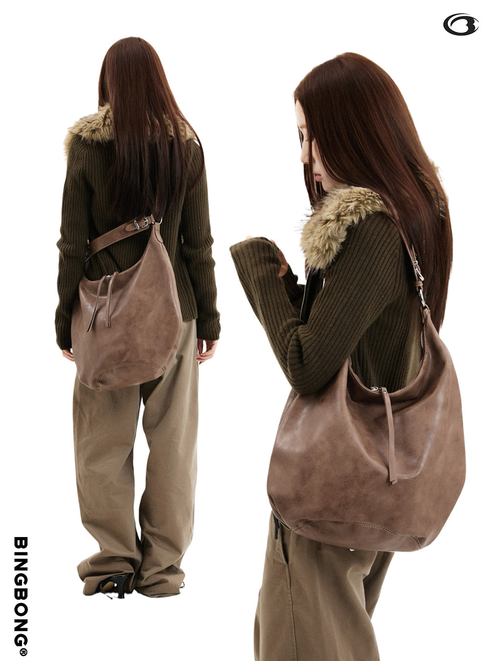 Soft Slouch Hobo Bag (4color)